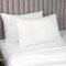 Linen King Size Pillow Cases Set of 2, 20'' x 30'' Envelope Overlap Closure King Size Pillowcase Covers, Soft Breathable Pillow Protector-White